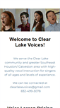 Mobile Screenshot of clearlakevoices.com